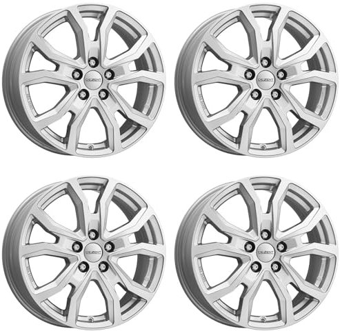 4x Dezent Felgen TV silver 6.5Jx16 ET52 5x112 kompatibel mit Mercedes Benz V VITO Viano (W639) Vito Van (W639)