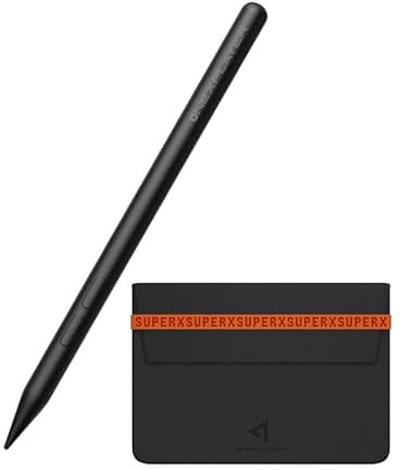 Stylus for OneXPlayer Super X Tablet, 4096-Level Sensitivity, Ergonomic Design, Magnetic Snap, Perfect for Digital Art and Note-Taking, Includes Leather Carry Case