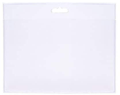 Ausweishülle Ausweishalter im Querformat, 90x60 mm (Scheckkartenformat), transparent mit Langloch (50 Stück)