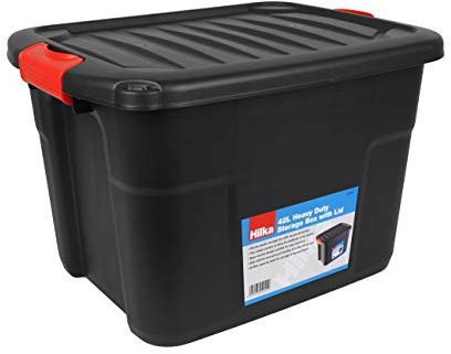 Hilka HSB42 42L Heavy Duty Storage Box with Lid