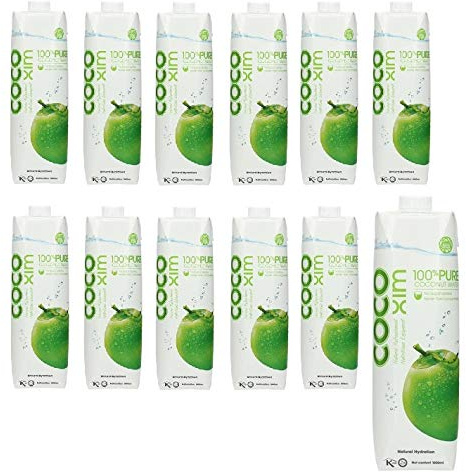 12x Kokosnusswasser je 1L 100% Kokoswasser Kokossaft coconut water 100% Pure Vietnam