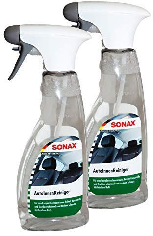 Preisjubel 2 x SONAX AutoInnenReiniger 500ml, Cockpit-Reiniger, Polsterreiniger, Textil