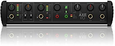 IK Multimedia AXE I/OInterfaccia Audio 2 Ingressi/5 Uscite, Modellatura del Suono della Chitarra, Gamma Dinamica di 117 dB, Risposta in Frequenza 3 Hz, Applicazioni Potenti Incluse, Nero