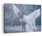 Bilder auf Leinwand Frau Pferd Natur Leinwandbild mit Rahmen 70x50cm Wandbilder Dekoration Wohnzimmer Schlafzimmer Küche Deko Klein Wanddeko Bild Wand Kunstdruck Art Wall Decor Canvas AA70x50-3998
