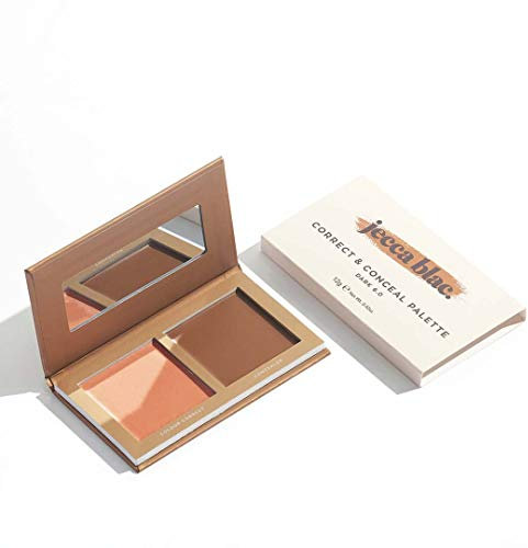 Jecca Blac Correct and Conceal Medium Coverage Palette, Lightweight Long Lasting Formula, Medium To Full Coverage, Gender Neutral and LGBTIQA+ Inclusive Make Up, Dark 6.0, 12g