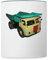 Spreadshirt Ostalgie DDR Kipper Kinderspielzeug Tasse Zweifarbig, One size, Weiß/Dunkelgrün