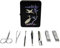 Mother of Pearl Luxury World No. 1 Three Seven (777) Manicure 7 pcs Professional Grooming Kit Tool Nail Care Clipper Pedicure Portable Travel Set (Bird)