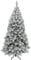 MAURY'S Albero di Natale Artificiale Roccaraso Sintetico Innevato 180 cm Rami a Gancio Folto Effetto Realistico Decorazione Natalizia