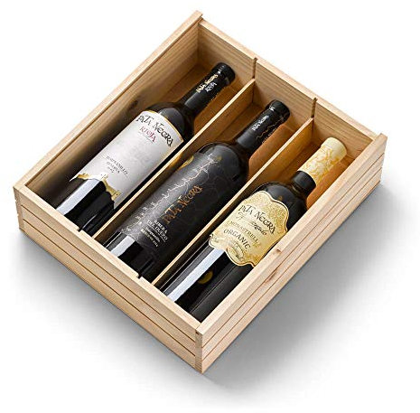 Pata Negra - Estuche de 3 Botellas de Vino x 750 ml - Rioja Reserva, Ribera del Duero Reserva y Jumilla Apasionado Ecológico.