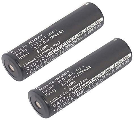 subtel, Akku für Beleuchtung/Taschenlampe kompatibel mit Inova T4, UR611, FLB-LIN-7, kompatibel mit Streamlight 68792 (3.7V, 2200mAh) 2 Stück