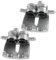 Frankberg 2x Brake Caliper Disc Brake Front Left Right Compatible with Discovery III L319 Discovery IV L319 R.a.n.g.e R.o.v.e.r III L322 Replace# 343902