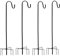 ZQX Schäferhaken, 4 Stück 37,8 Zoll Hirtenhaken für den Außenbereich, Laternenstange Metall Gartenstecker mit 5 Zinken Basis für Vogelhäuschen,Pflanzen, Weihnachtsbeleuchtung, Hochzeitsdekoration