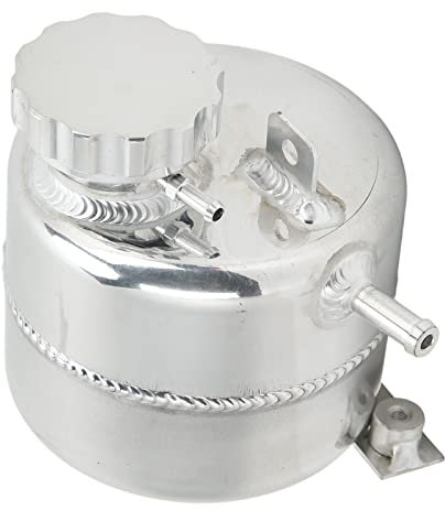 Keenso Radiatore del Serbatoio di Troppopieno, Serbatoio dell'Acqua di Espansione del Liquido di Raffreddamento del Radiatore Sostituzione Lucidata in Lega di Alluminio per S R53 2002‑2006 Altri acce