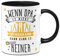 Tassenbrennerei Tasse mit Spruch Wenn Opa es nicht reparieren kann - Kaffeetasse lustig als Geschenk für Großeltern (Schwarz)