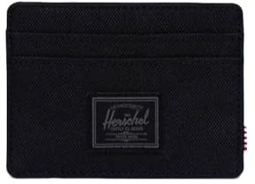 Herschel Charlie - Porta carte di credito, Tonal Nero, One Size, Casual