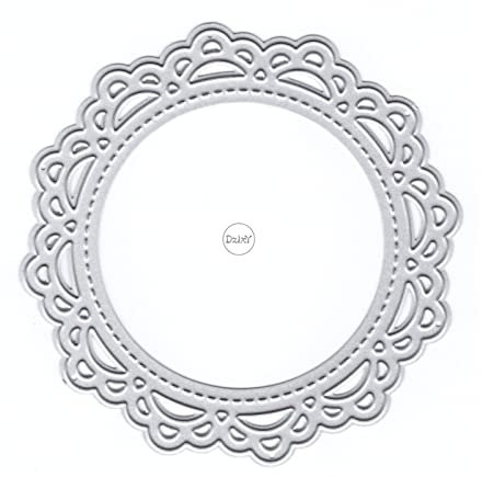 DzIxY Runde Metall-Stanzformen im Vintage-Stil, für Kartenherstellung, Prägepapier, Stanzformen, Sets, Scrapbooking, Maschinen, Schablonen, Aufbewahrungstaschen, Zubehör