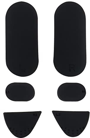 SG Store Set mit 6 Controller-Silikonpads Ersatz Kompatibel mit PS VR2 Gamepad rutschfeste Weiche Silikonpads Controller-Abdeckung Schwarz