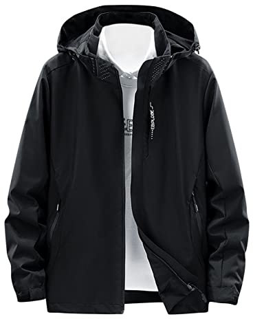 Regenjacken & -Mäntel Für Herren Outdoor-Windbreaker Zum Wandern Leichte Outdoor Puffer Jacket Gepolstert Regenjacke