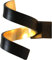 ECO-LIGHT LED Wandleuchte Helix, Wandlampe aus Metall in Schwarz/Gold, Wandstrahler 2-flammig, 2 x 3 Watt, 360 Lumen, 3000 Kelvin (warmweiß), Innenwandleuchte m. Lichteffekt an der Wand