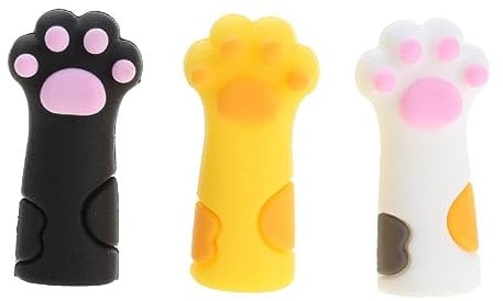 Woedpez Packung Mit 3 Silikon Bleistiftaufsätzen Anti Kau Silikon Bleistiftkappe Für Kinder Studenten Klassenbelohnungen Geburtstagsfeiern Geschenkstifte Mit Clip Oberseite Stiftaufsatz Clip Top Und
