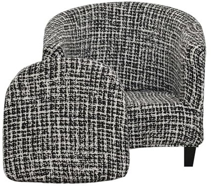 JUNLEBUYI Sesselschoner Sesselüberwurf Mit Elastisch Stretch Husse, Club Chair Schonbezug Sofabezug 2-teiliger Sesselbezug Sesselhusse Für Clubsessel Loungesessel Cocktailsessel (35#)