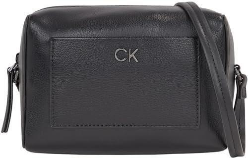 Calvin Klein Damen Umhängetasche Daily Camera Bag Klein mit Reißverschluss, Schwarz (Ck Black), Einheitsgröße