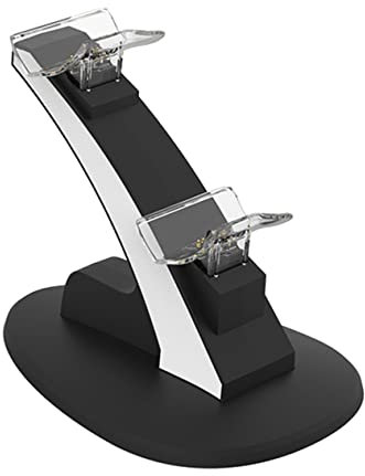 UKCOCO Station De Charge pour Manette Chargeur Double Compatible avec Gamepad Design Pratique Et Durable Chargement Stabilisé sans Câble Supplémentaire pour De Jeux