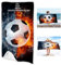 FABTOP Personalisiert Fußball Strandtuch Mit Namen, Personalisiertes Strandtuch 70x140cm Fußball Handtuch Mit Namen Badetuch Für Jungen, Strand, Camping (1,90 x 180 cm)