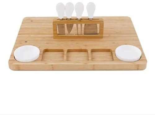 Taglieri Salumi da Cucina Set di taglieri per formaggi, tagliere di carne di bambù, piatto di salumi, vassoio da portata per preparare formaggi, antipasti, frutta, carni deliziose Taglieri Salumi