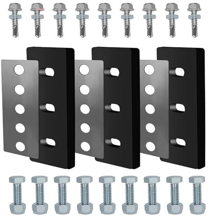 Zeetan 3-Pack Gummiblatt Schneefräse Universal Für Modifikationen, 3/8 Und 1/4'' Schneefräse Laufrad Modifikation Kit, Edelstahl Schneefräse Laufrad Modifikation Kit,1/4in