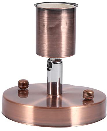 Douille D'ampoule E27 Vintage avec Rotation à 180 °, Idéale pour L'éclairage de la Maison ou du Bureau, Lisse, Installation Facile (Bronze)