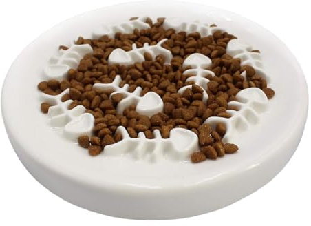 MINZHI Slow Feeder Kleine Hunde rutschfest,Anti Schling Katzennapf,Slow Feeder Katze rutschfest,Reduziert übermäßiges Fressen von Haustieren, leicht zu reinigen, geeignet für Katzen und Hunde.