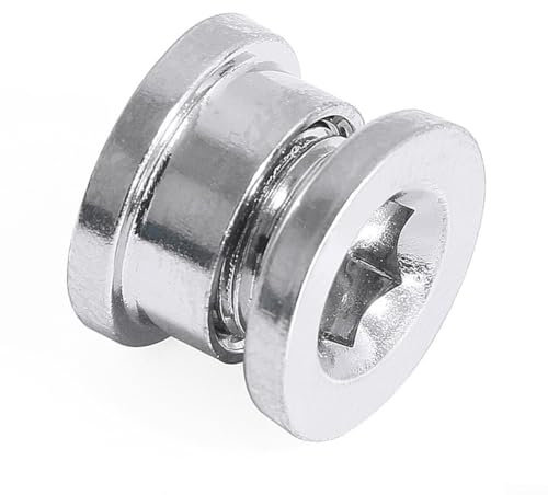 Bike Standard Rear Derailleur Gear Mech Hanger Bracket Nut & Bolt Set, Solid Steel Construction, Silver Color, Pack of 2 Bolts