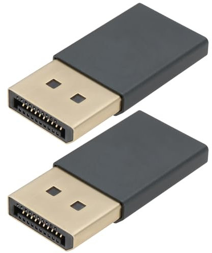 EMSea 2 STÜCKE DispalyPort Headless Ghost Display Emulator 4K DP Dummy Load Fit Headless 1080 60Hz-3840x2160 17Hz für Rack-Computer Ohne Monitore