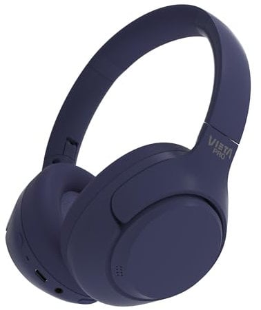 Vieta Pro Auriculares Diadema Calm 2, Bluetooth, función Dual Pairing, cancelación Activa de Ruido hibrida y Modo Ambiente, Aux-in, micrófono, Diadema Ajustable. Batería 60 H.