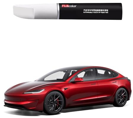 Treesiche Autokratzer Reparaturstift gilt nur für Tesla Model 3 Highland, Karosserie Lackstift löschen (Rot)