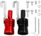 Auspuff Sound Booster XL 2 Stück, Turbo Sound Simulator Pfeife, Auto Sound Generator, Aluminiumlegierung Auto Turbo Sound Auspuff, Autos Endrohr Schalldämpfer für Alle Fahrzeuge, Rot und Schwarz