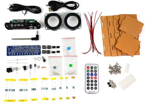 Feriany Kit de haut-parleurs Bluetooth DIY avec radio FM 87,5-108 MHz DIY projet de soudure Kit électronique d'exercices de soudure