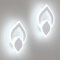 Mckalen 2 Pezzi Applique da Parete Interno LED, 16W 1800LM Lampada da Parete Moderno, Bianca lampada a Muro in Acrilico per Soggiorno Camera da Letto Scale Corridoio,Bianca Fredda 6500K