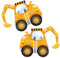 Bagger Party Luftballon, 2 Stück Bagger Luftballon Deko, Bagger Geburtstag Ballon, Digger Folienballon, Party Ballons Bagger, Luftballon Party Digger, Bagger Ballons Kindergeburtstag(B)