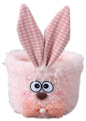 Rdxanc Ostereier Plüsch-Osterhasen mit langen Plüschohren zur Aufbewahrung von Süßigkeiten