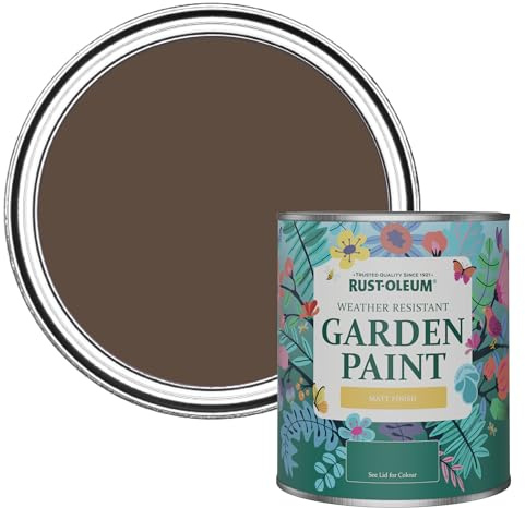 Rust-Oleum Mould Resistant Garden Paint in Matt Finish - Coffee Bean 750ml