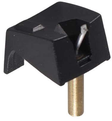 Durlo Aguja de repuesto para discos de vinilo, compatible con cartuchos fonográficos 505 500A Mk2 V3. Aguja para tocadiscos de vinilo. Sonido potente y duradero (negro).