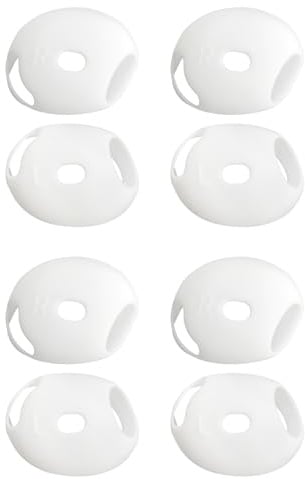 Daleweo Kopfhörer Gummi Aufsätze Kompatibel mit Apple AirPods 4, Silikon Ohrpolster Schutz Überzug Anti Rutsch Ersatz, Weiß, 8 Stück