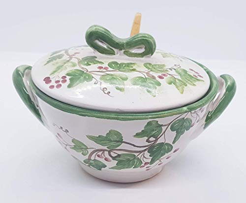 Formaggiera Linea Edere Dipinto a mano Le Ceramiche del Castello Made in Italy