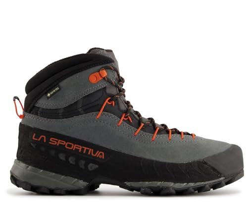 LA SPORTIVA M Tx 4 Mid GTX Grau-Rot - Gore-Tex Wasserdichter atmungsaktiver Gore-Tex Herren-Wanderschuh, Größe EU 46
