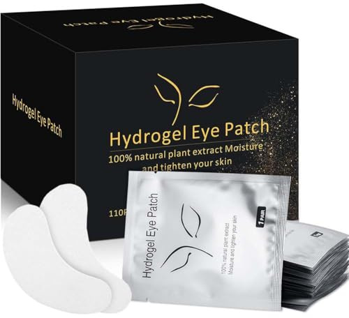 Ocim 100 Pairs Under Eye Pads Lash Extensions,Hydrogel Gel Eye Patches for Lashes Extension/Eyelash Tinting