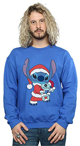 Disney Men's Lilo and Stitch Stitch Christmas Sweatshirt