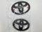 Toyota PT948-89190-02 4Runner Nachtschatten-Set, Schwarz, Verdunkelung, Emblem, 2 Stück