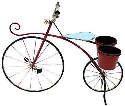 SK Style Garden Bicycle Planter - Trike Bike Planter With Removable Pots